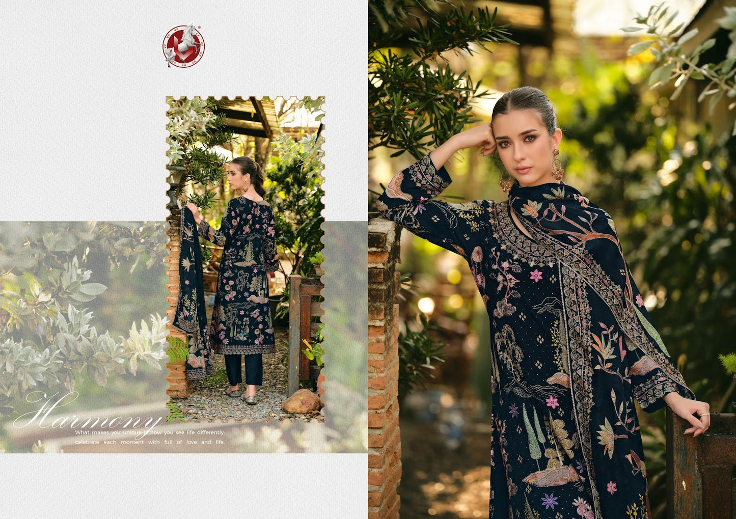 Forever New Vivek Bemberg Muslin Pant Style Suits Wholesaler Ahmedabad