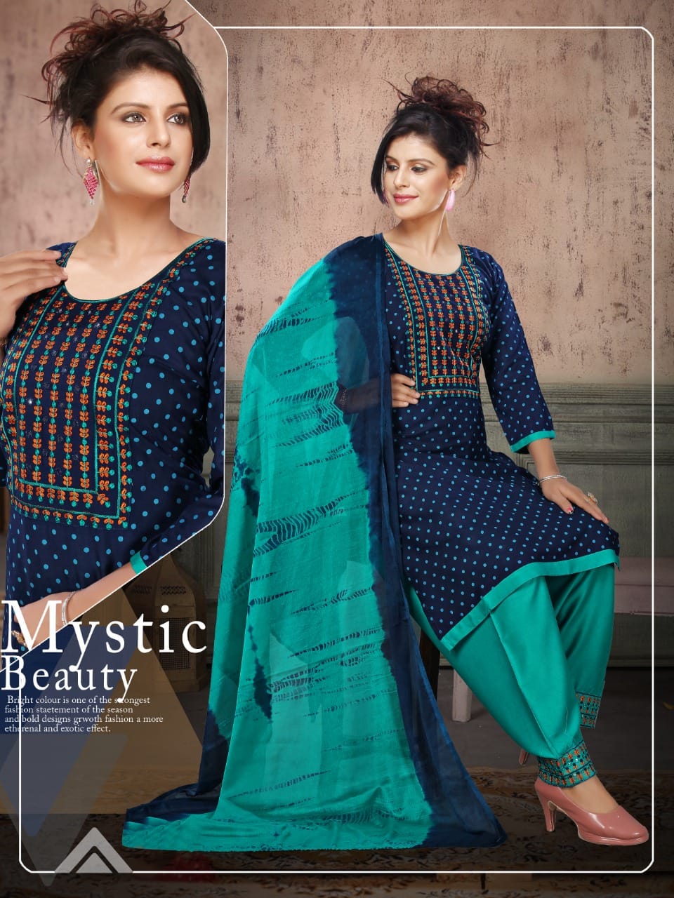 Forever Patiyala Green Tomato Rayon Readymade Salwar Suits Manufacturer Ahmedabad