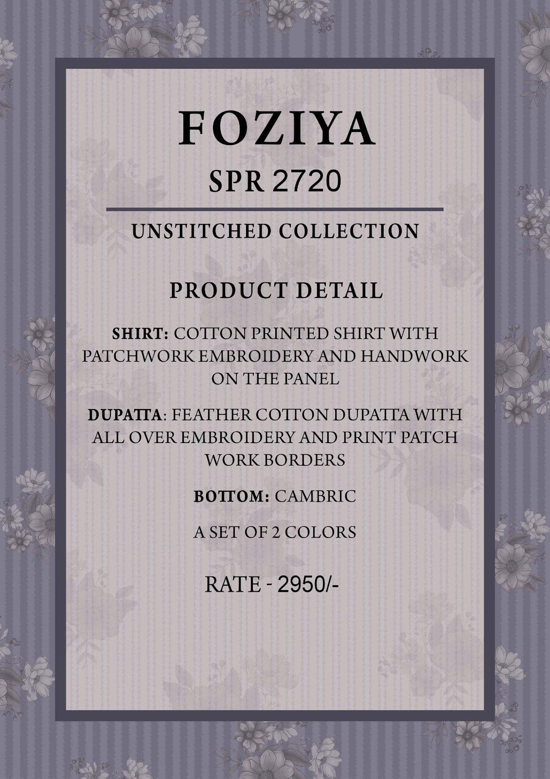Fozia Naariti Cotton Pant Style Suits Wholesaler Gujarat