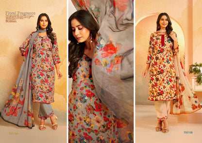 Fragrance Sushma Crape Pant Style Suits Manufacturer