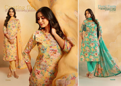 Fragrance Sushma Crape Pant Style Suits Manufacturer