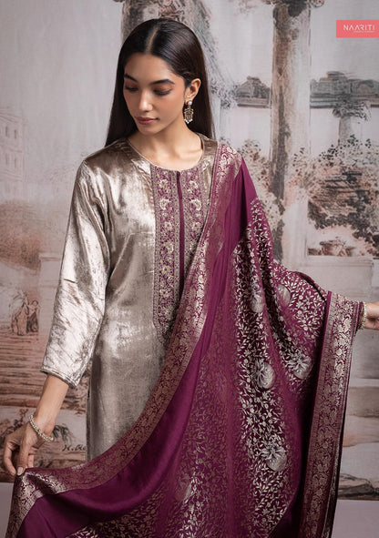 Freeda Naariti Velvet Suits Wholesaler