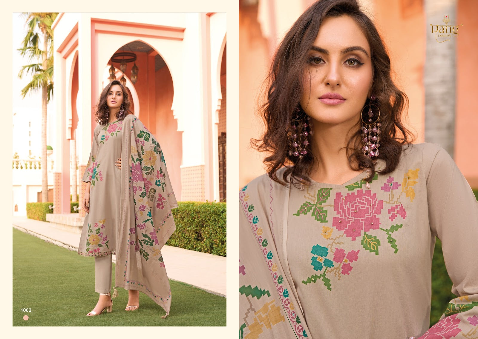 Freesia Rang Fashion Swiss Lawn Pant Style Suits Wholesaler