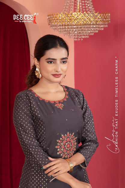 Freya Deecee Chanderi Anarkali Kurtis Wholesale Price