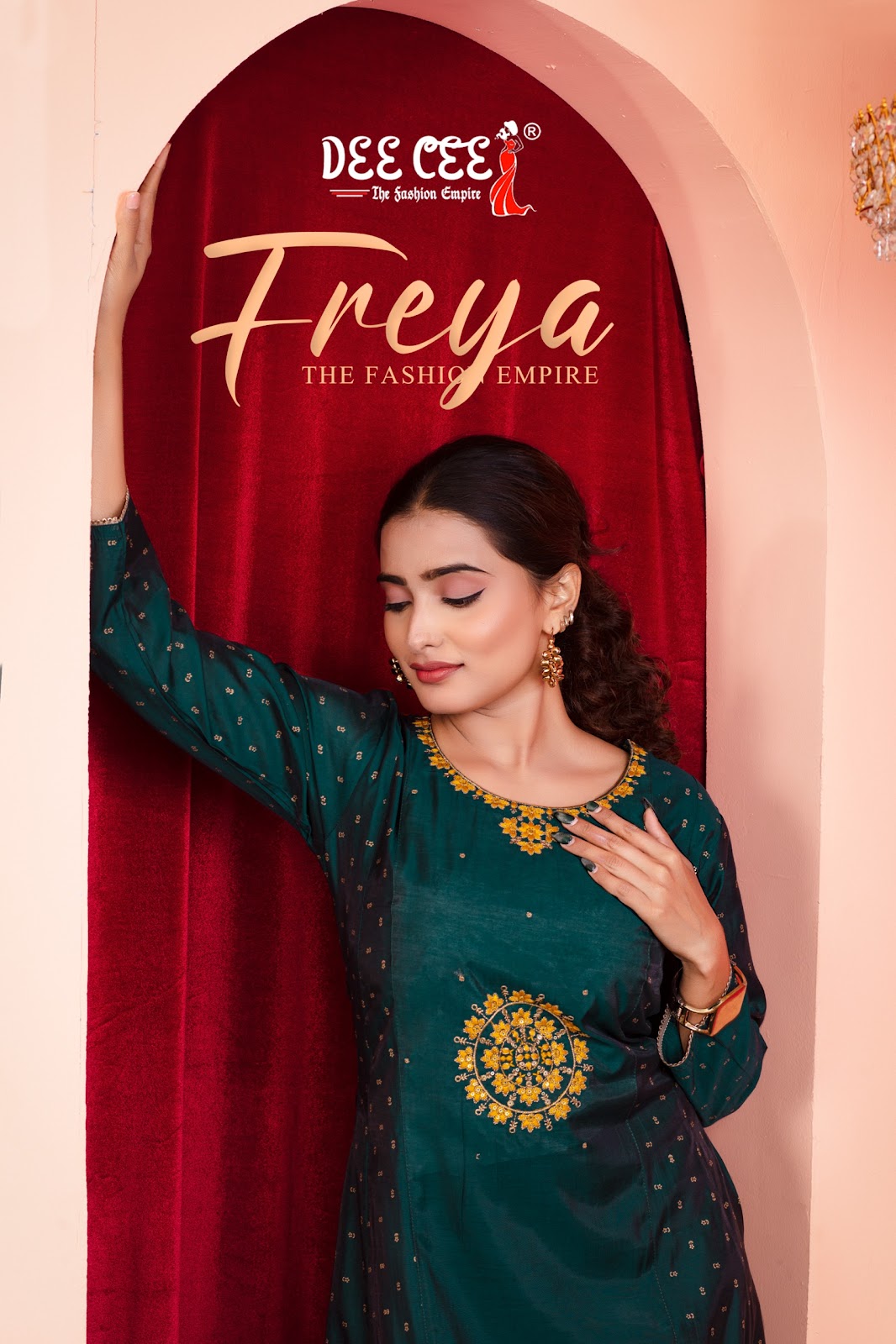 Freya Deecee Chanderi Anarkali Kurtis Wholesale Price