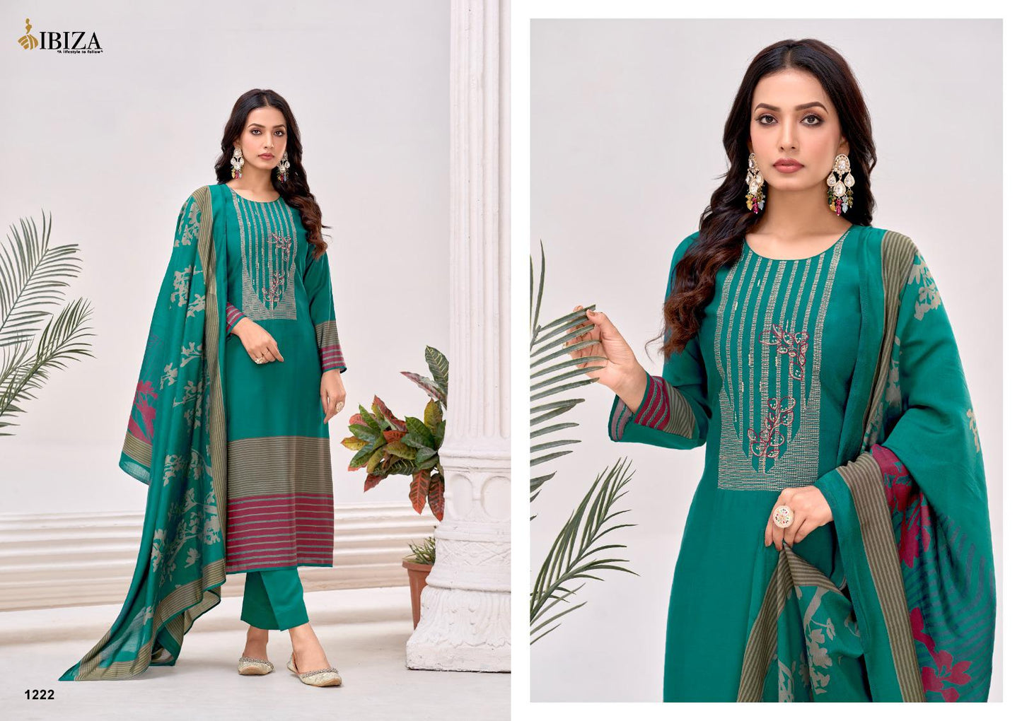 Freya Ibiza Viscose Pashmina Suits Manufacturer India