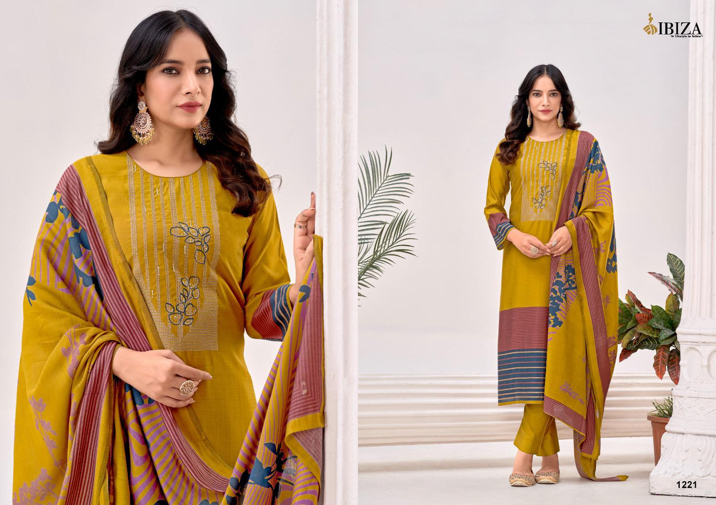 Freya Ibiza Viscose Pashmina Suits Manufacturer India