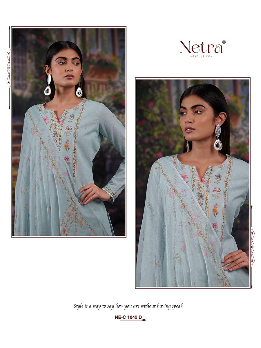 Freya Netra Linen Pant Style Suits Supplier India