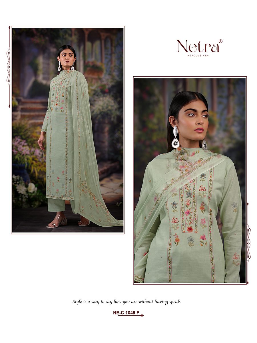 Freya Netra Linen Pant Style Suits Supplier India