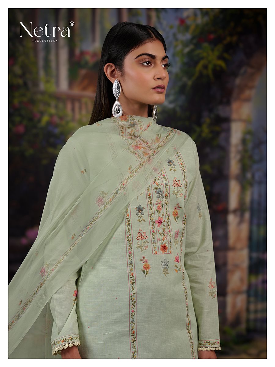 Freya Netra Linen Pant Style Suits Supplier India