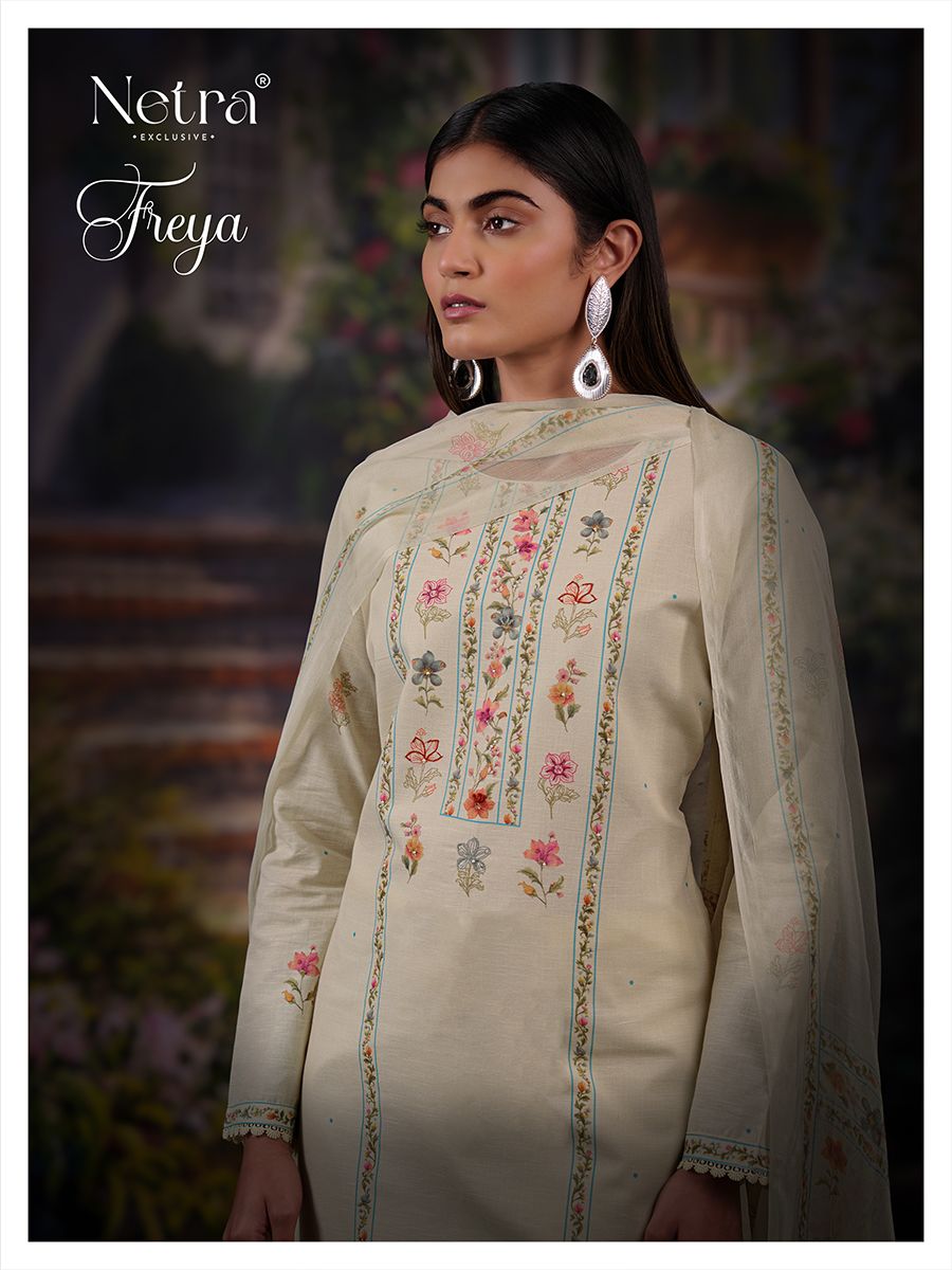 Freya Netra Linen Pant Style Suits Supplier India