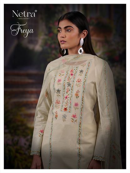 Freya Netra Linen Pant Style Suits Supplier India