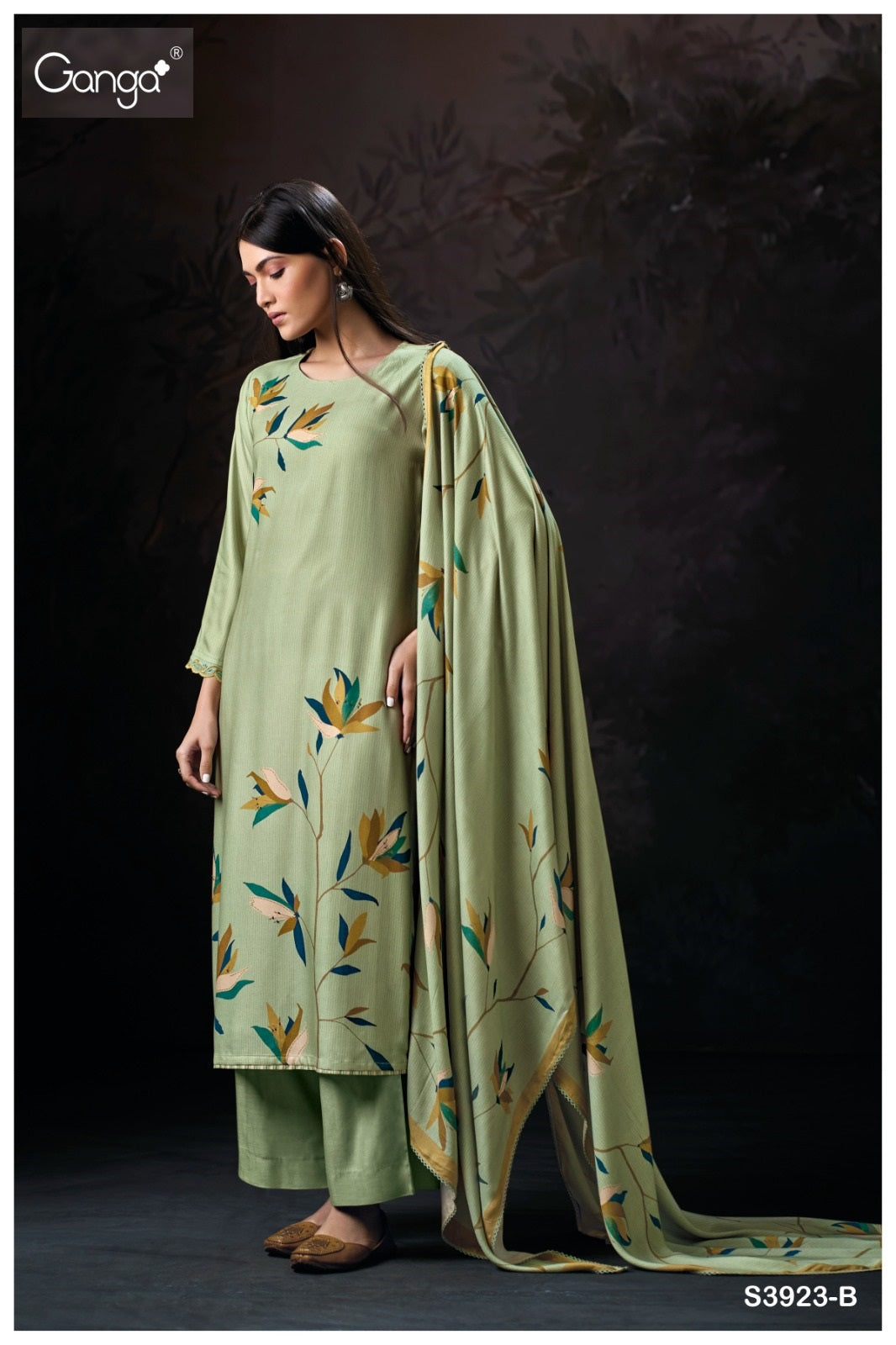 Frida 3923 Ganga Pashmina Suits Manufacturer India