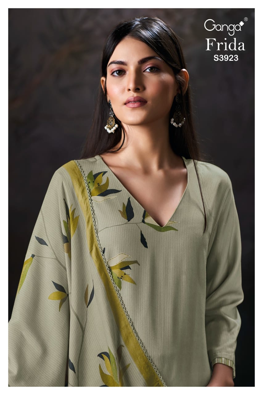 Frida 3923 Ganga Pashmina Suits Manufacturer India