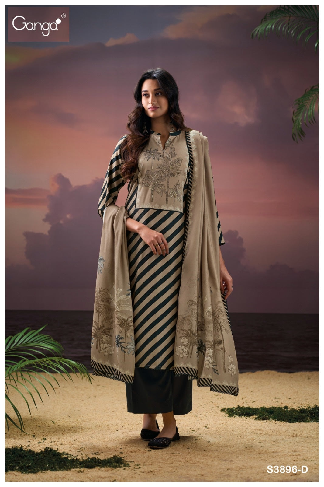 Fritzi 3896 Ganga Wool Pashmina Suits Wholesale Price