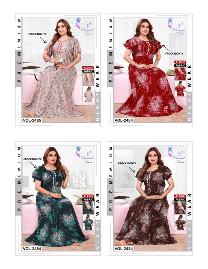 Frock 1411 Diamond Queen Alpine Night Gowns Supplier Gujarat