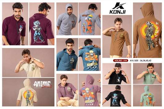 Front And Back Print Vol 318 Konji Imported Mens Hoodies Manufacturer