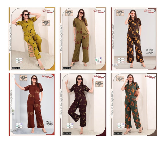 Front Open 1 Ruchee Fashion Rayon Co Ord Set Manufacturer