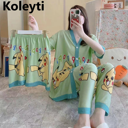 Front Open Korean Koleyti Shorts Pyjama Night Suits Exporter Ahmedabad