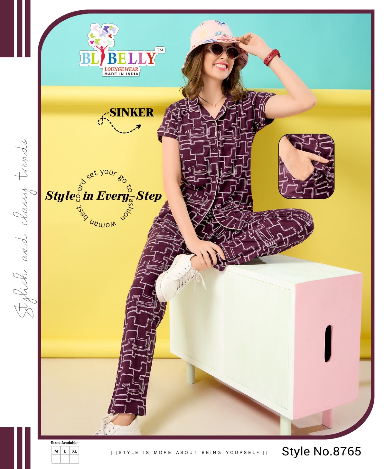 Front Open Vol 636 Belly Sinker Collar Night Suits Wholesale Rate