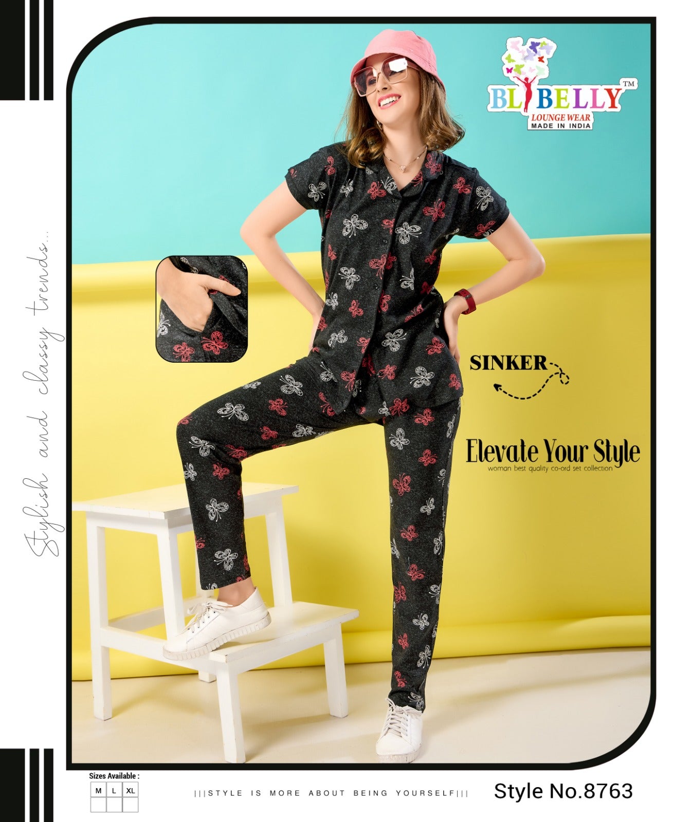 Front Open Vol 636 Belly Sinker Collar Night Suits Wholesale Rate