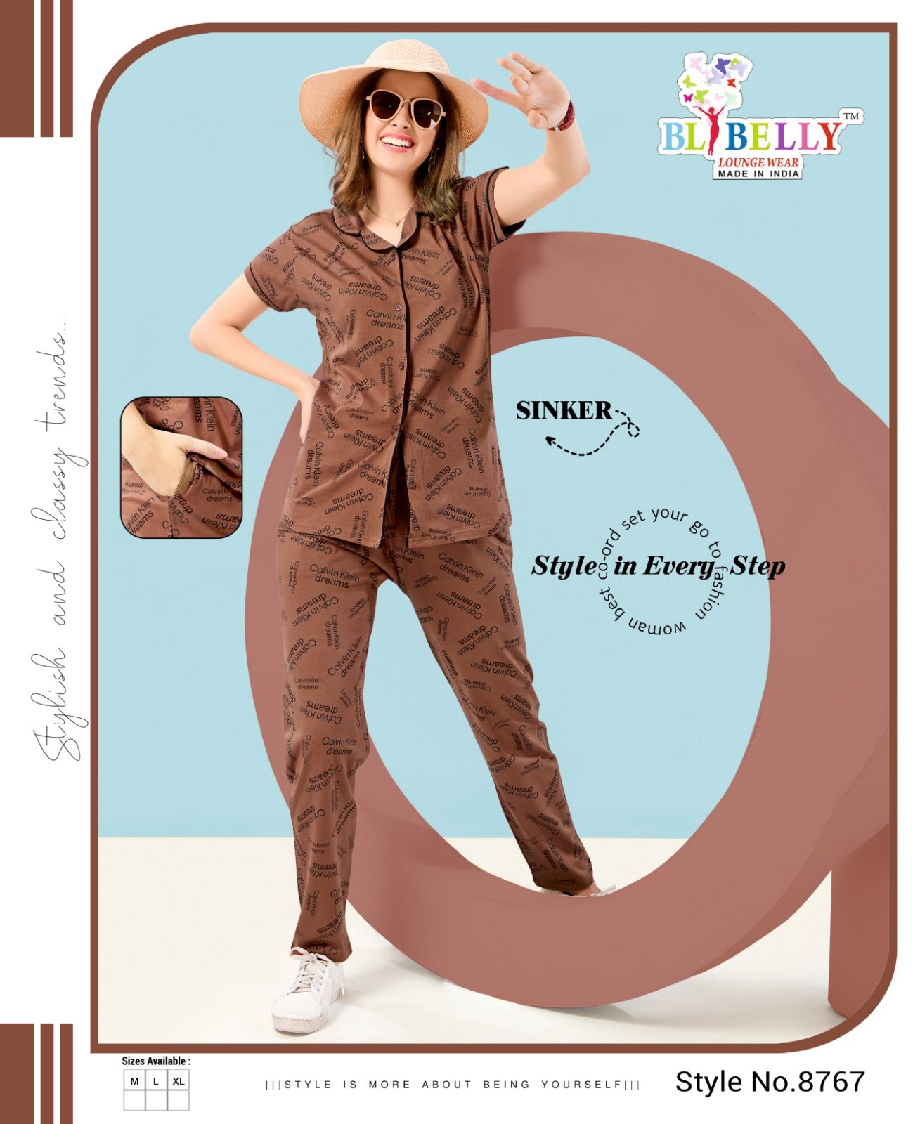 Front Open Vol 637 Belly Sinker Collar Night Suits Wholesaler