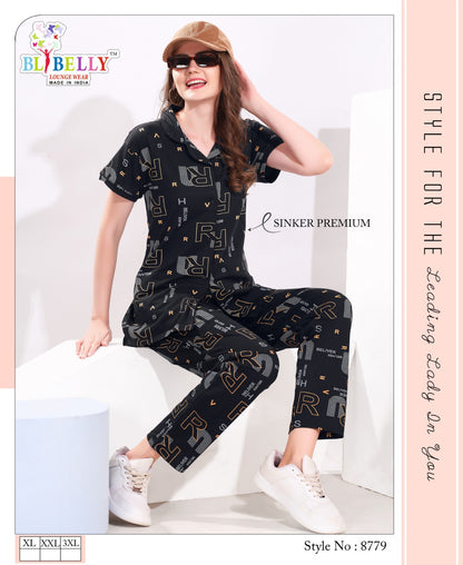 Front Open Vol 640 Belly Sinker Collar Night Suits Manufacturer Ahmedabad