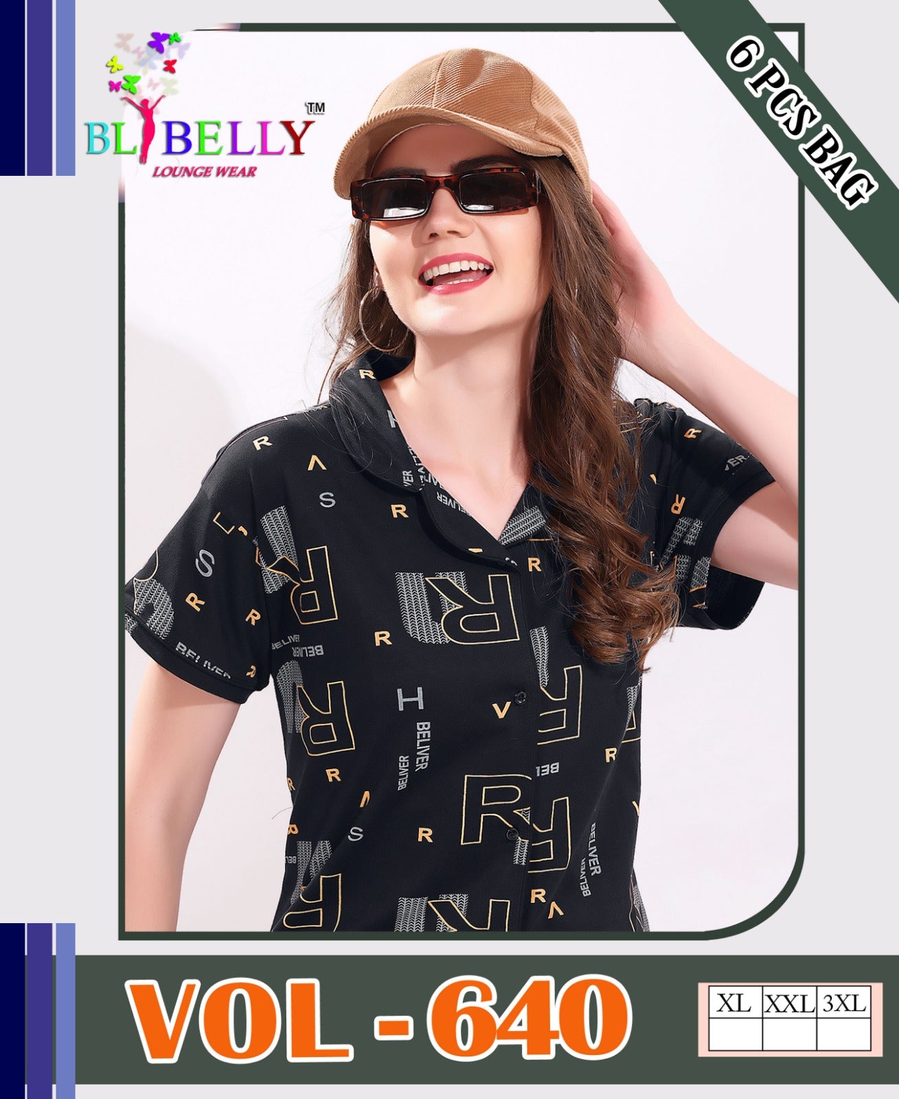 Front Open Vol 640 Belly Sinker Collar Night Suits Manufacturer Ahmedabad