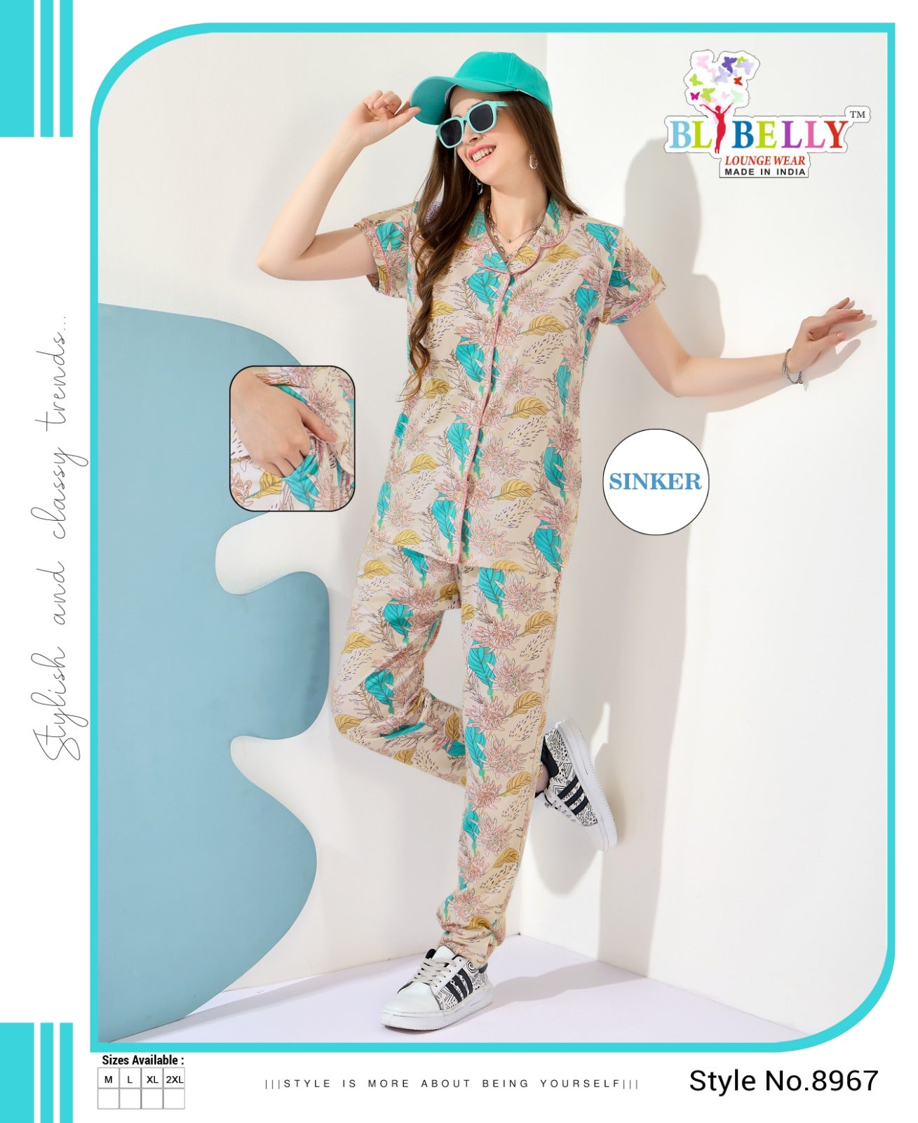 Front Open Vol 647 Belly Sinker Collar Night Suits Wholesaler Gujarat