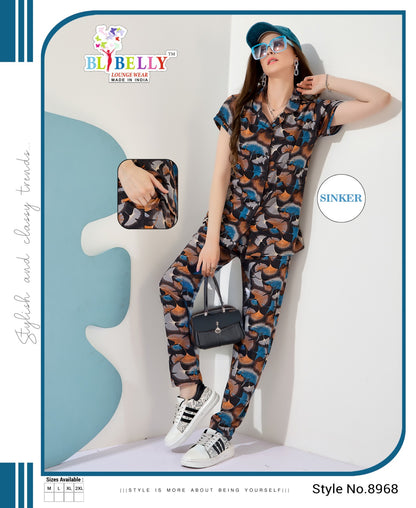 Front Open Vol 647 Belly Sinker Collar Night Suits Wholesaler Gujarat