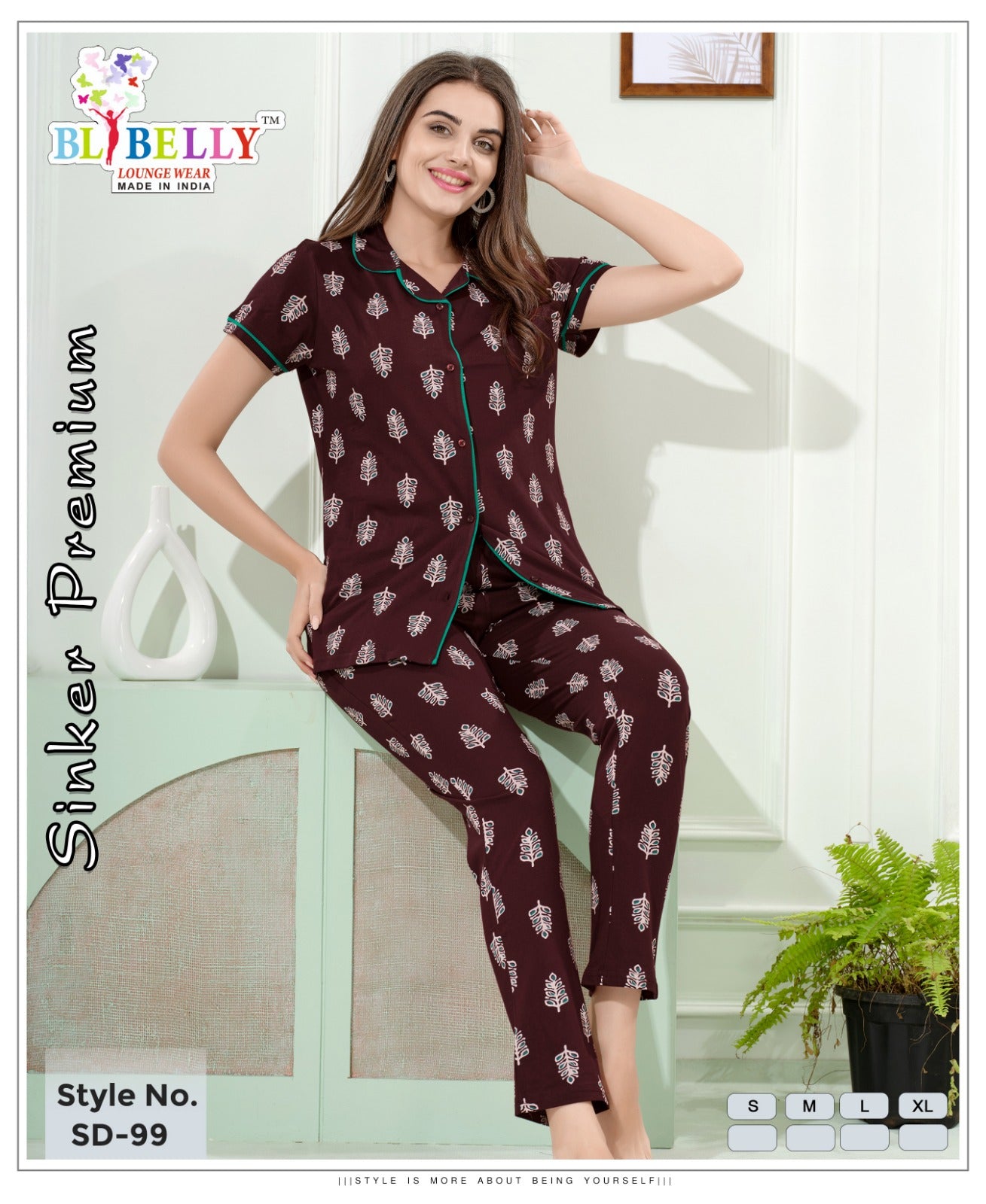 Front Open Vol 679 Belly Sinker Collar Night Suits Wholesaler Ahmedabad