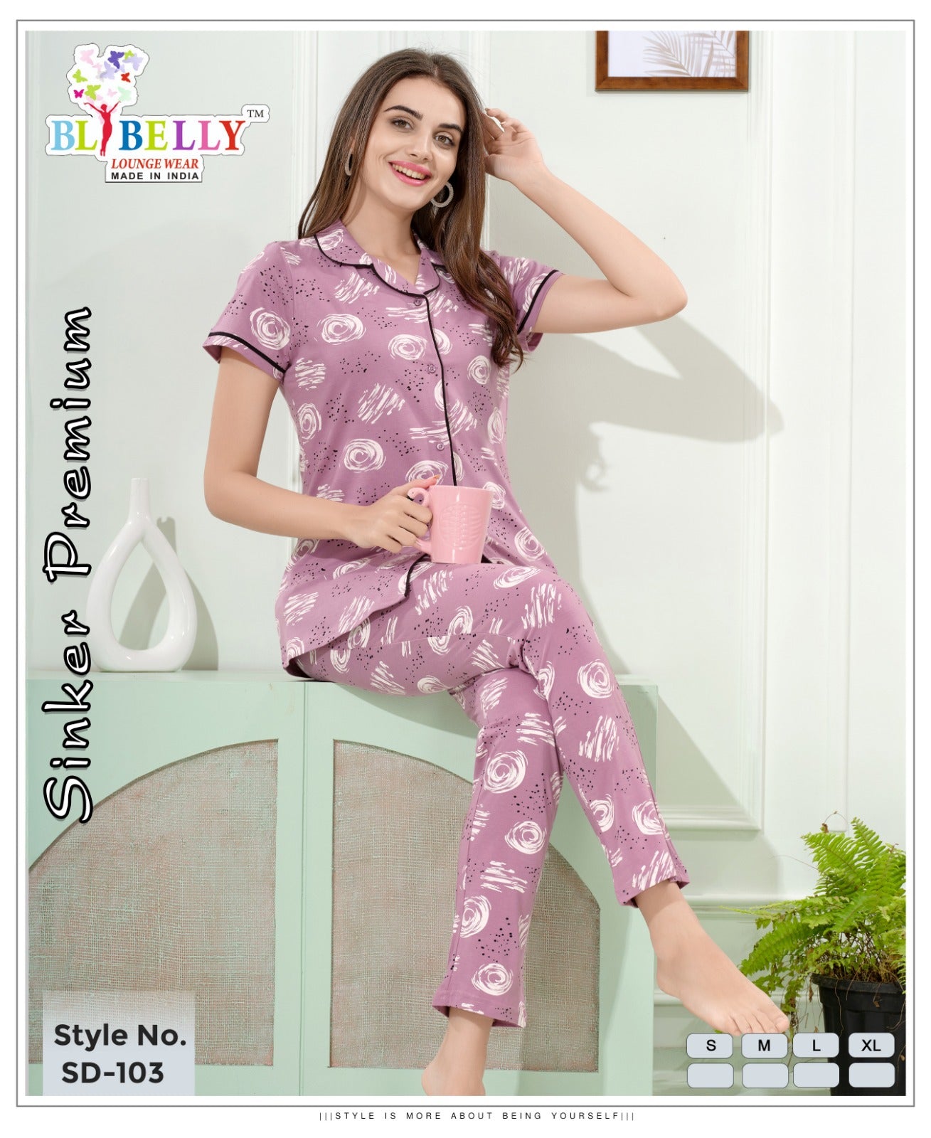 Front Open Vol 679 Belly Sinker Collar Night Suits Wholesaler Ahmedabad