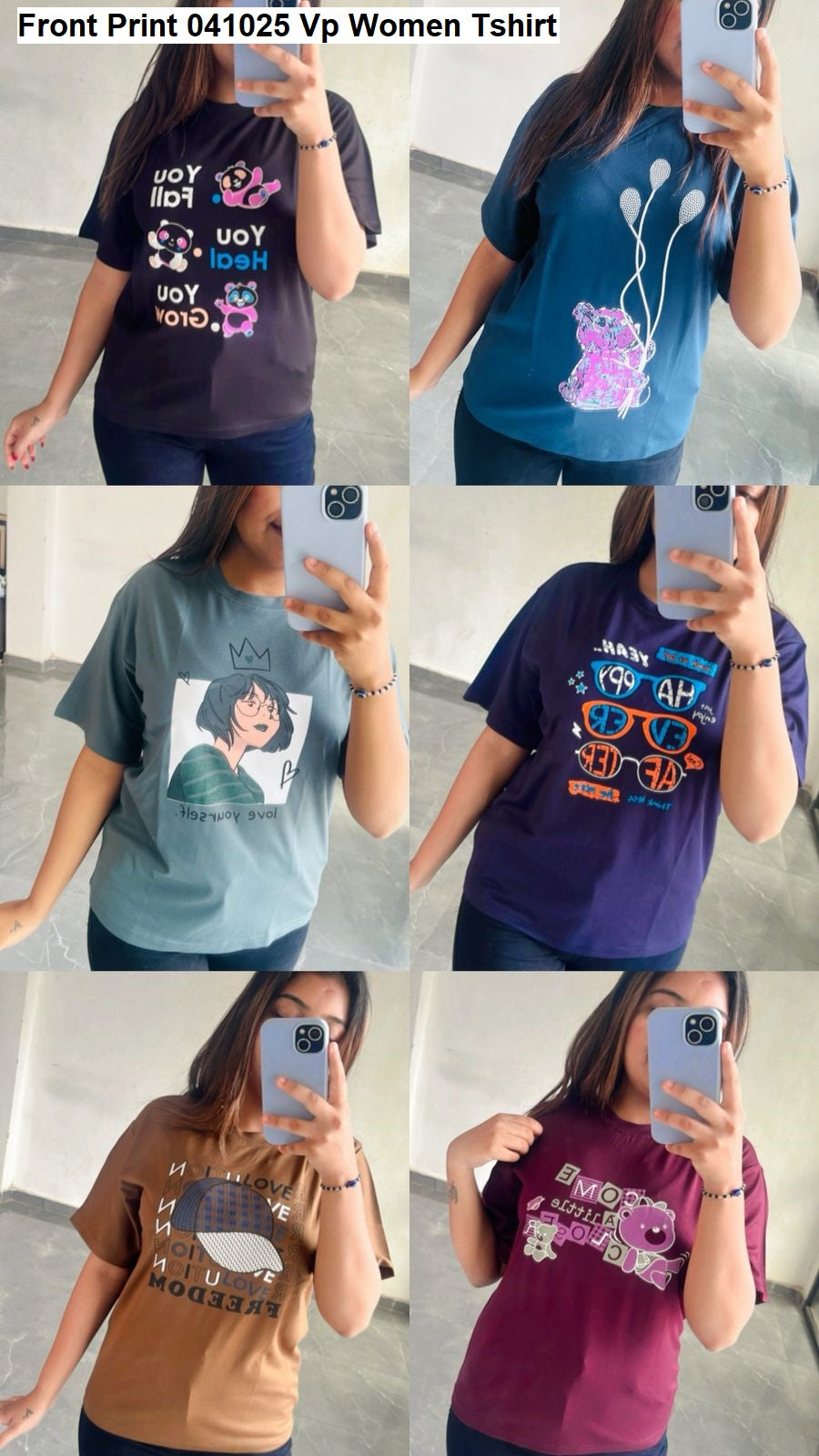 Front Print 041025 Vp Tencil Women Tshirt Wholesaler Ahmedabad