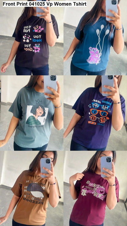 Front Print 041025 Vp Tencil Women Tshirt Wholesaler Ahmedabad
