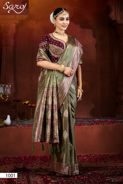 Fulbahar Satin Vol 1 Saroj Sarees Manufacturer Gujarat