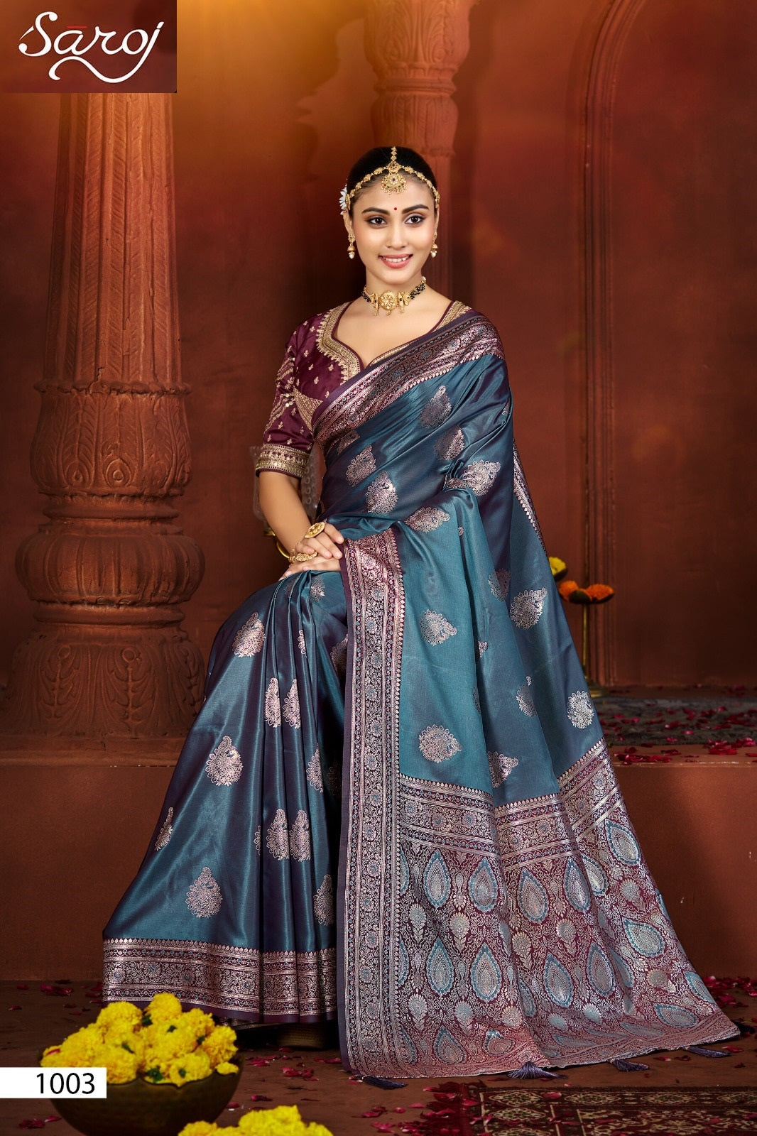 Fulbahar Satin Vol 1 Saroj Sarees Manufacturer Gujarat