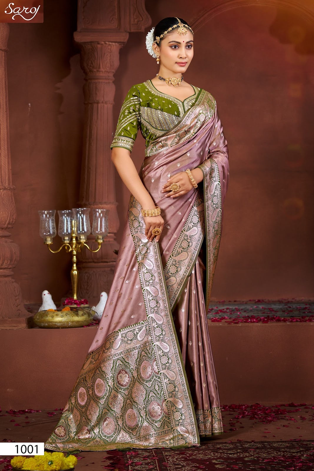 Fulbahar Satin Vol 2 Saroj Sarees Supplier Gujarat
