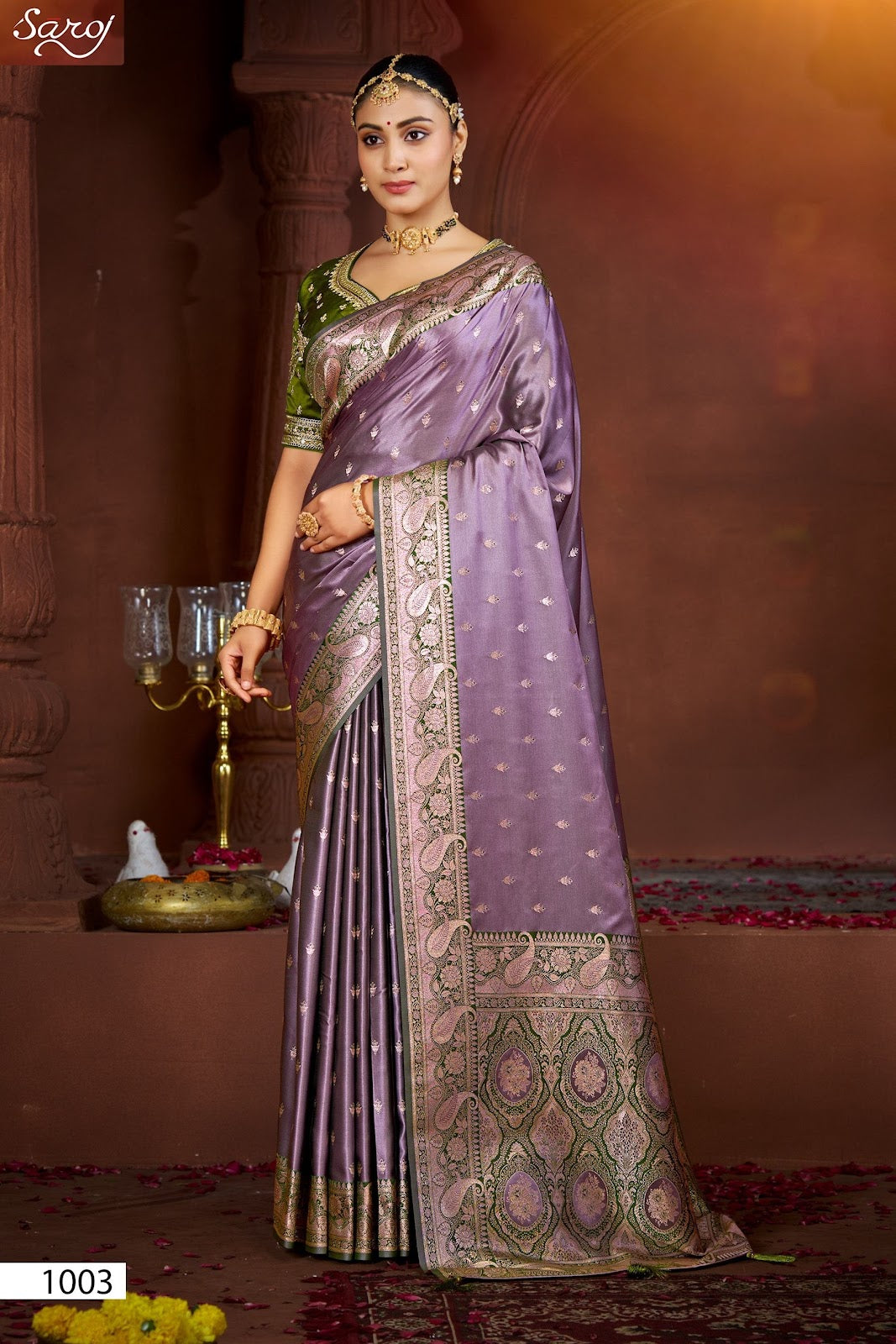 Fulbahar Satin Vol 2 Saroj Sarees Supplier Gujarat