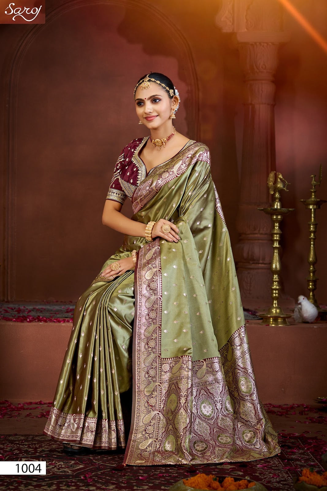 Fulbahar Satin Vol 2 Saroj Sarees Supplier Gujarat