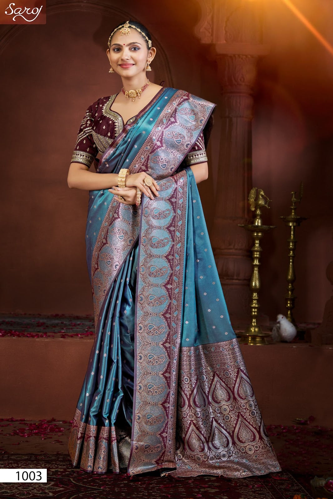 Fulbahar Satin Vol 3 Saroj Sarees Exporter Gujarat