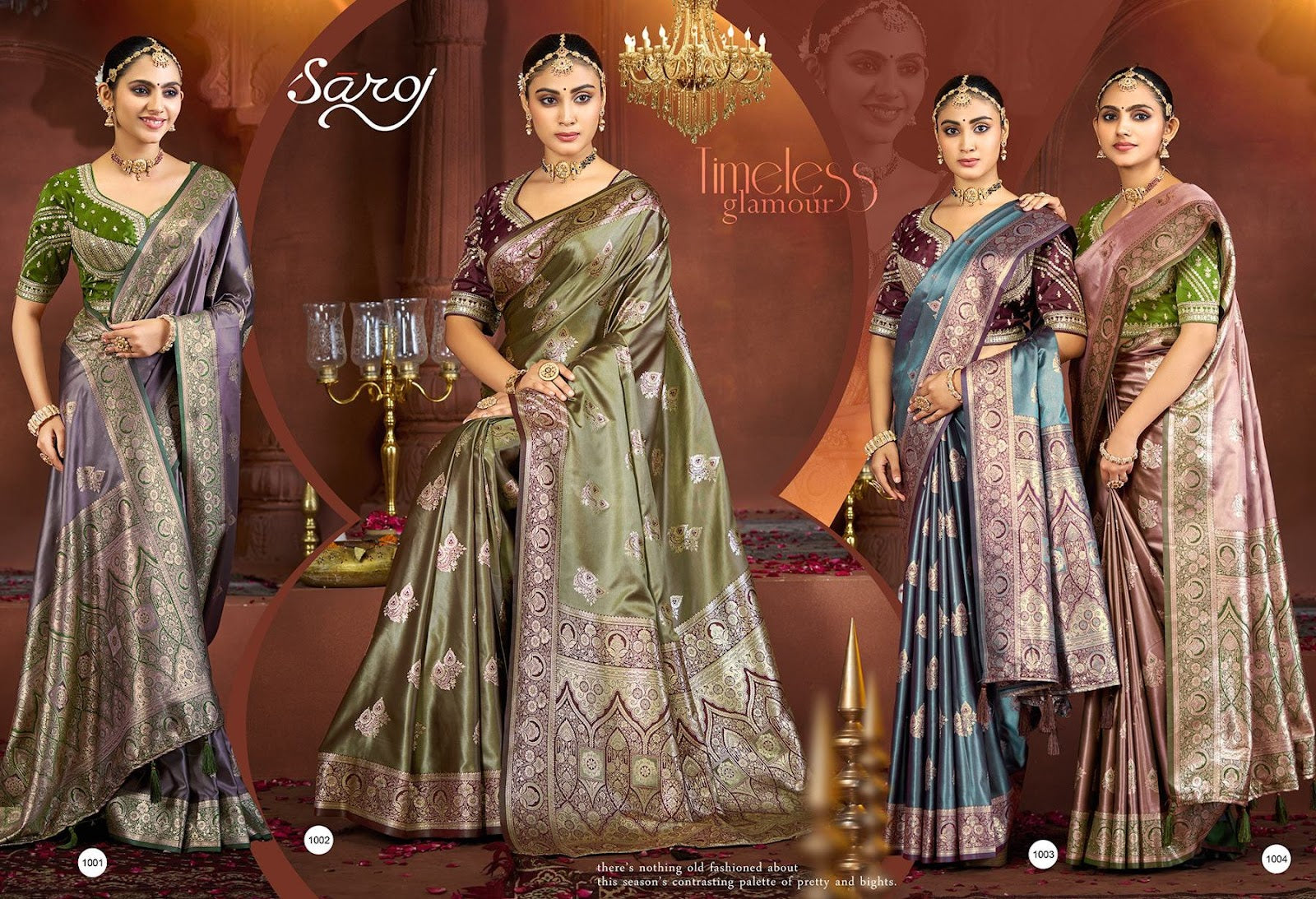 Fulbahar Satin Vol 4 Saroj Sarees Wholesaler Gujarat