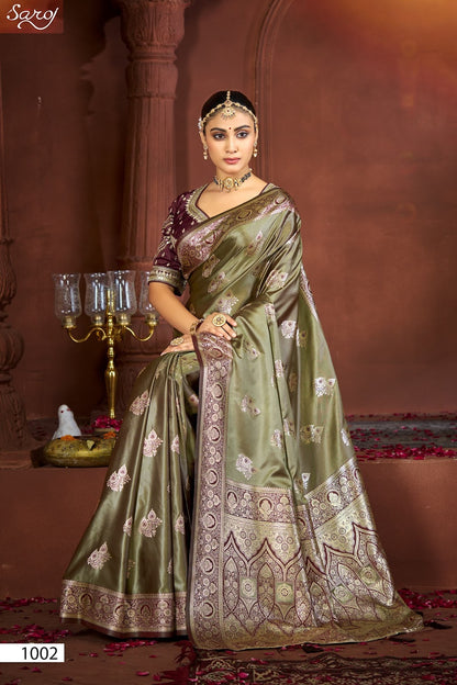 Fulbahar Satin Vol 4 Saroj Sarees Wholesaler Gujarat