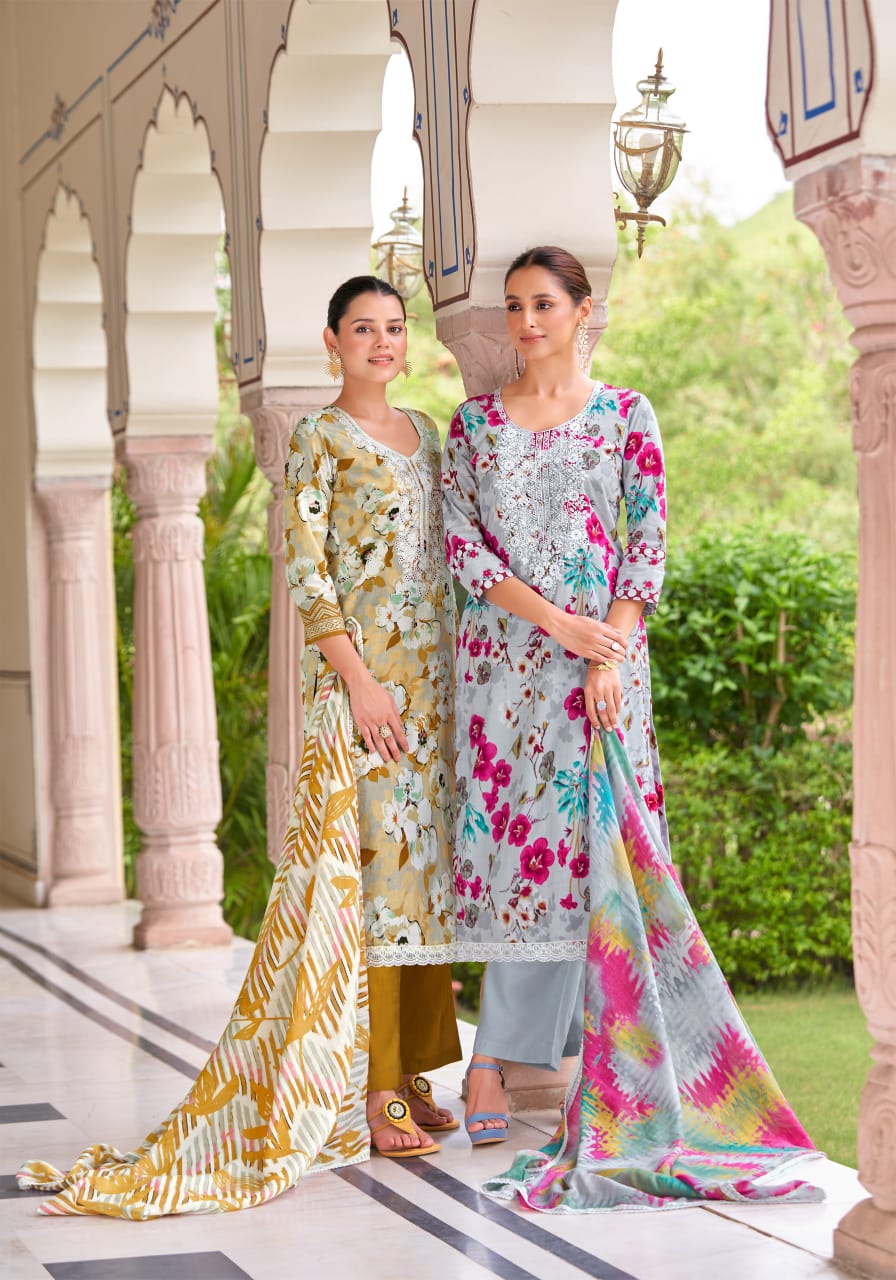 Fulkari Edition 2 Alok Cambric Cotton Pant Style Suits Manufacturer Gujarat