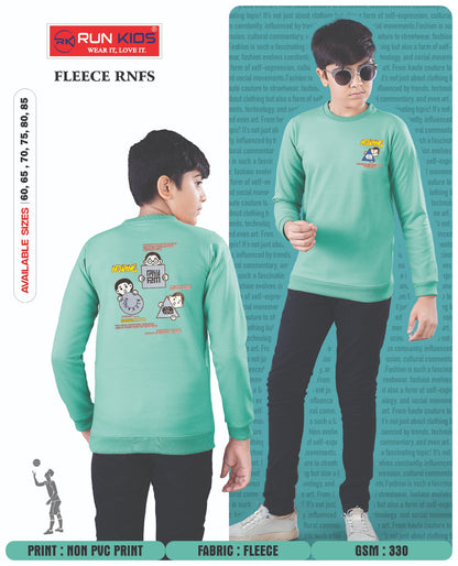 Full Sleeves 3110 Run Kids Fleece Boys Tshirt Manufacturer Gujarat