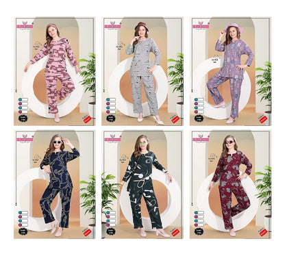 Full Sleeves Design 1786 La Fairy Rayon 22Kg Co Ord Set Wholesale Price