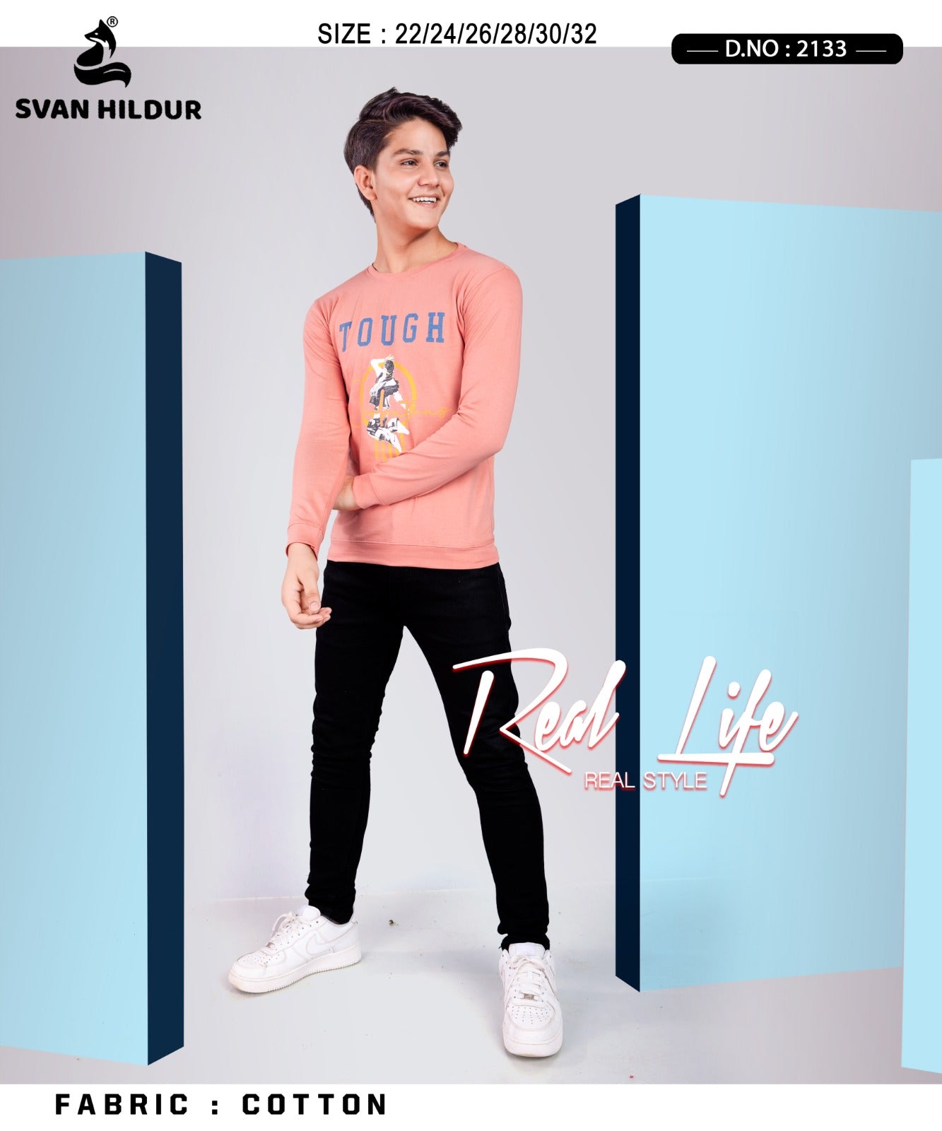 Full Sleeves Design No 2133 Svan Hildur Cotton Boys Tshirt Manufacturer Ahmedabad