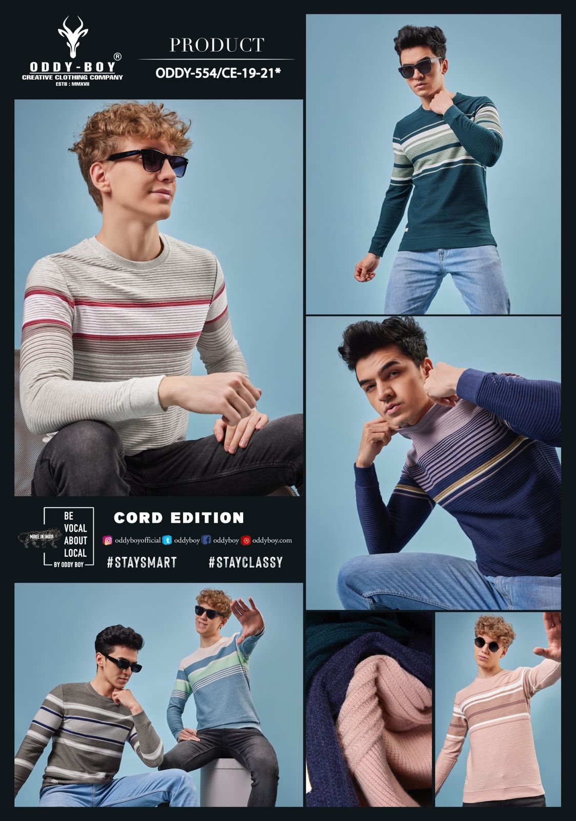 Full Sleeves Product 554 Oddy Boy Cord Stripper Mens Tshirts Manufacturer Ahmedabad
