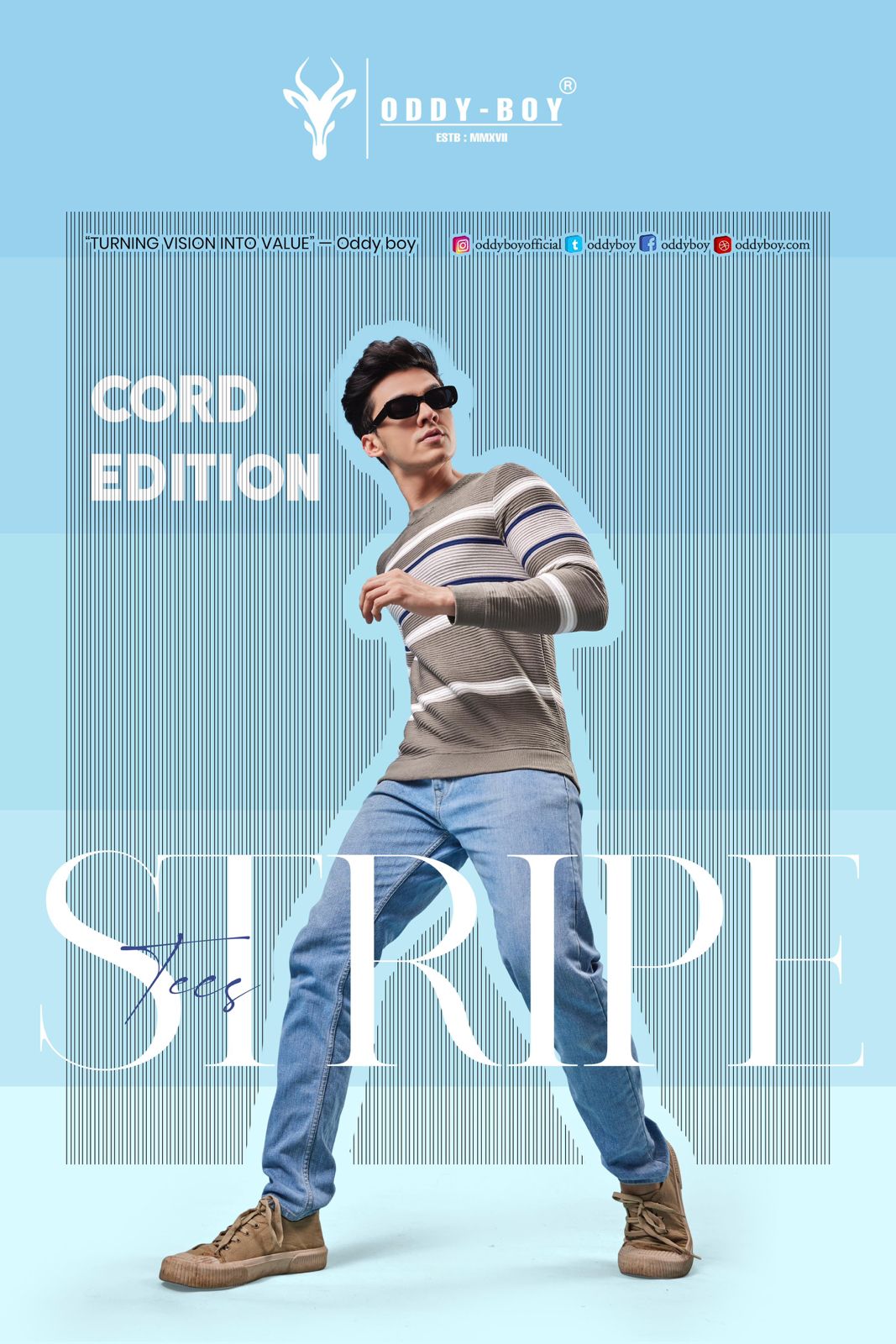 Full Sleeves Product 554 Oddy Boy Cord Stripper Mens Tshirts Manufacturer Ahmedabad