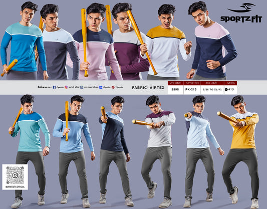 Full Sleeves Vol 5598 Sportz Fit Pk Mens Tshirts Manufacturer Gujarat