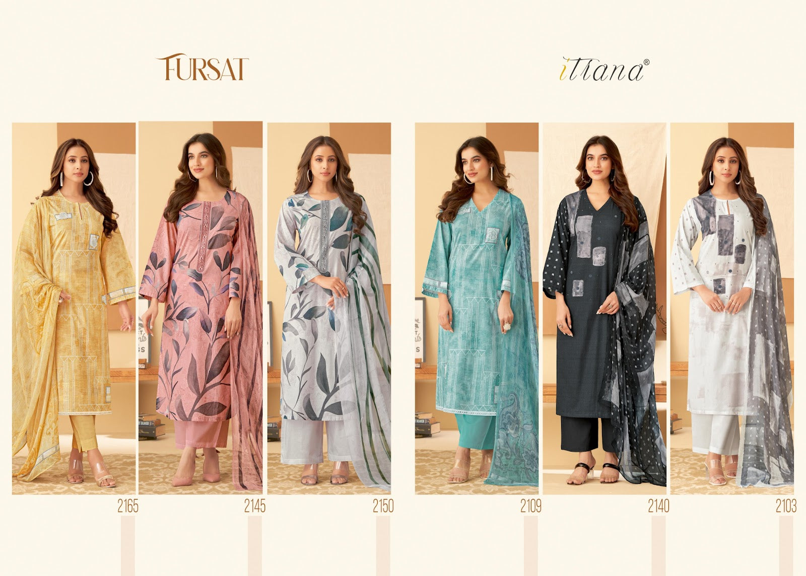 Fursat Itrana Cotton Lawn Pant Style Suits Manufacturer Gujarat